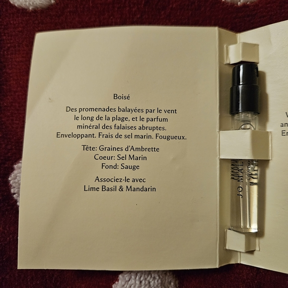 ⚪️🔴5/10$ Jo Malone Wood Sage & Sea Salt Sample Card - Picture 2 of 4